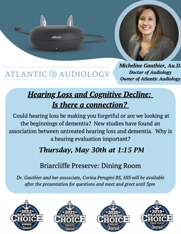 JOIN & LEARN: Hearing Loss and Cognitive Decline- is there a connection?