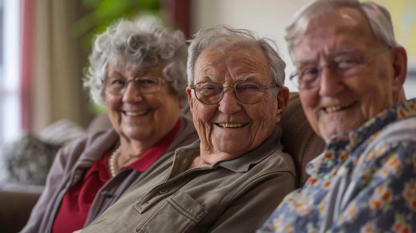 assisted living happy residents